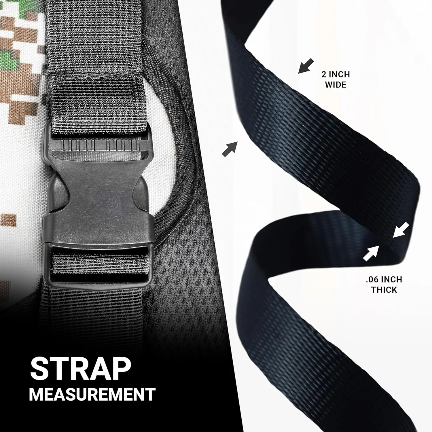 Lightweight Polypropylene Webbing - Poly Strapping for Outdoor DIY Gear Repair, Pet Collars, Crafts – 2 Inch by 10, 25, or 50 Yards, Over 20 Colors