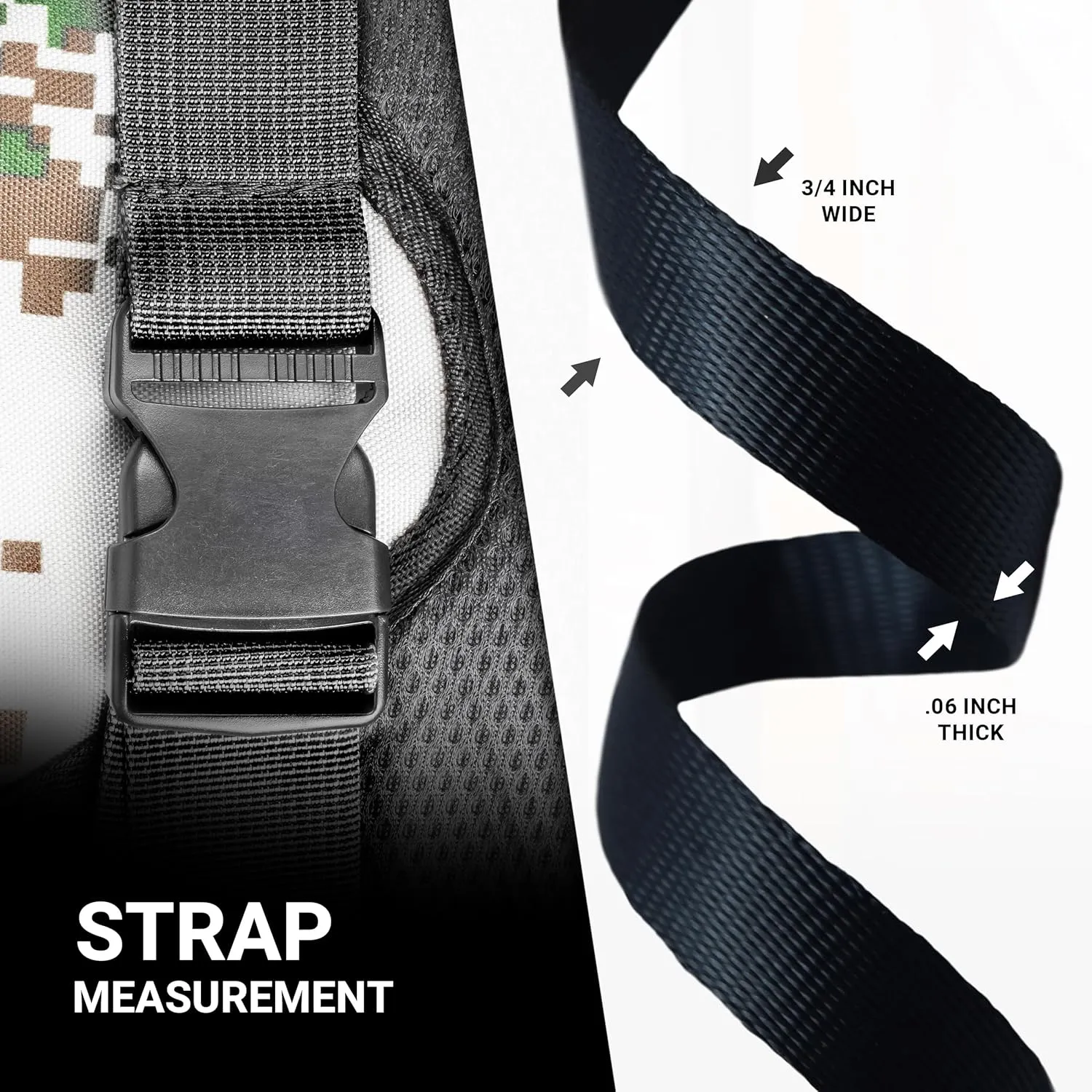 Lightweight Polypropylene Webbing - Poly Strapping for Outdoor DIY Gear Repair, Pet Collars, Crafts – 3/4 Inch by 10, 25, or 50 Yards, Over 20 Colors