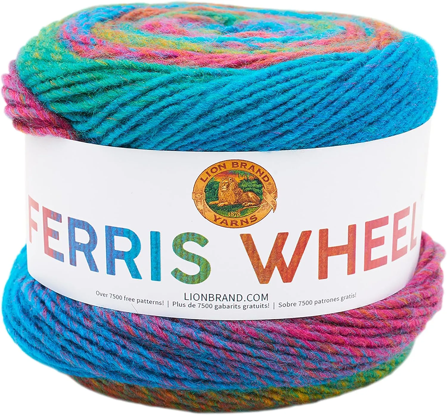 Lion Brand Ferris Wheel Sprinkles 217-604 (3-Skeins - Same Dye Lot) Worsted Medium #4 Acrylic Yarn for Crocheting and Knitting with Project Bag