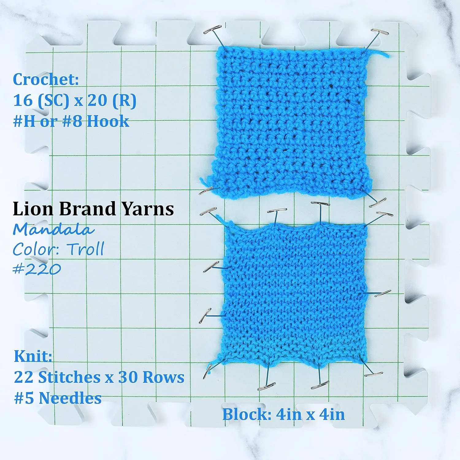 Lion Brand Mandala Baby Echo Caves 526-205 (3-Skeins - Same Dye Lot) DK Light Worsted #3 Acrylic Yarn for Crocheting and Knitting with Project Bag