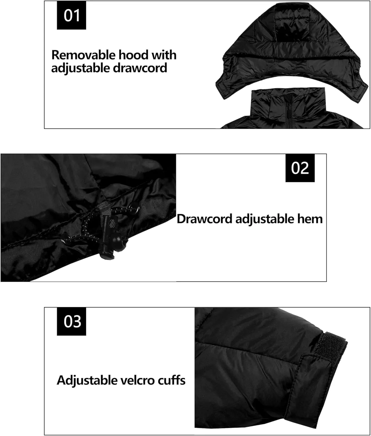 Little Donkey Andy Women's Warm Puffer Jacket Windproof Lightweiht Hooded Winter Coat Hiking Travel