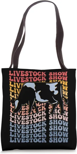 Livestock Show Groovy Tote Bag