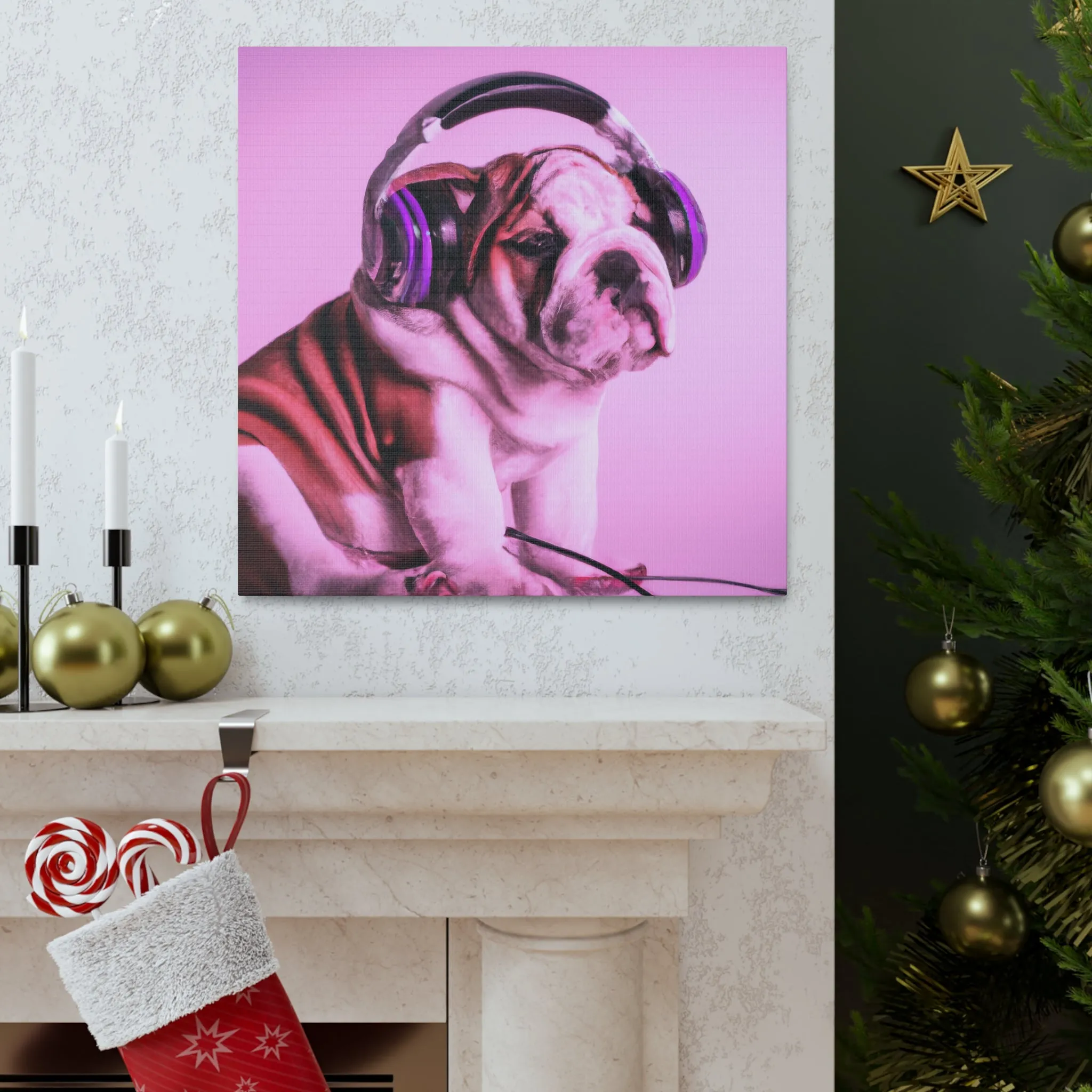 Lord Devon Edward Woodland - English Bulldog - Canvas