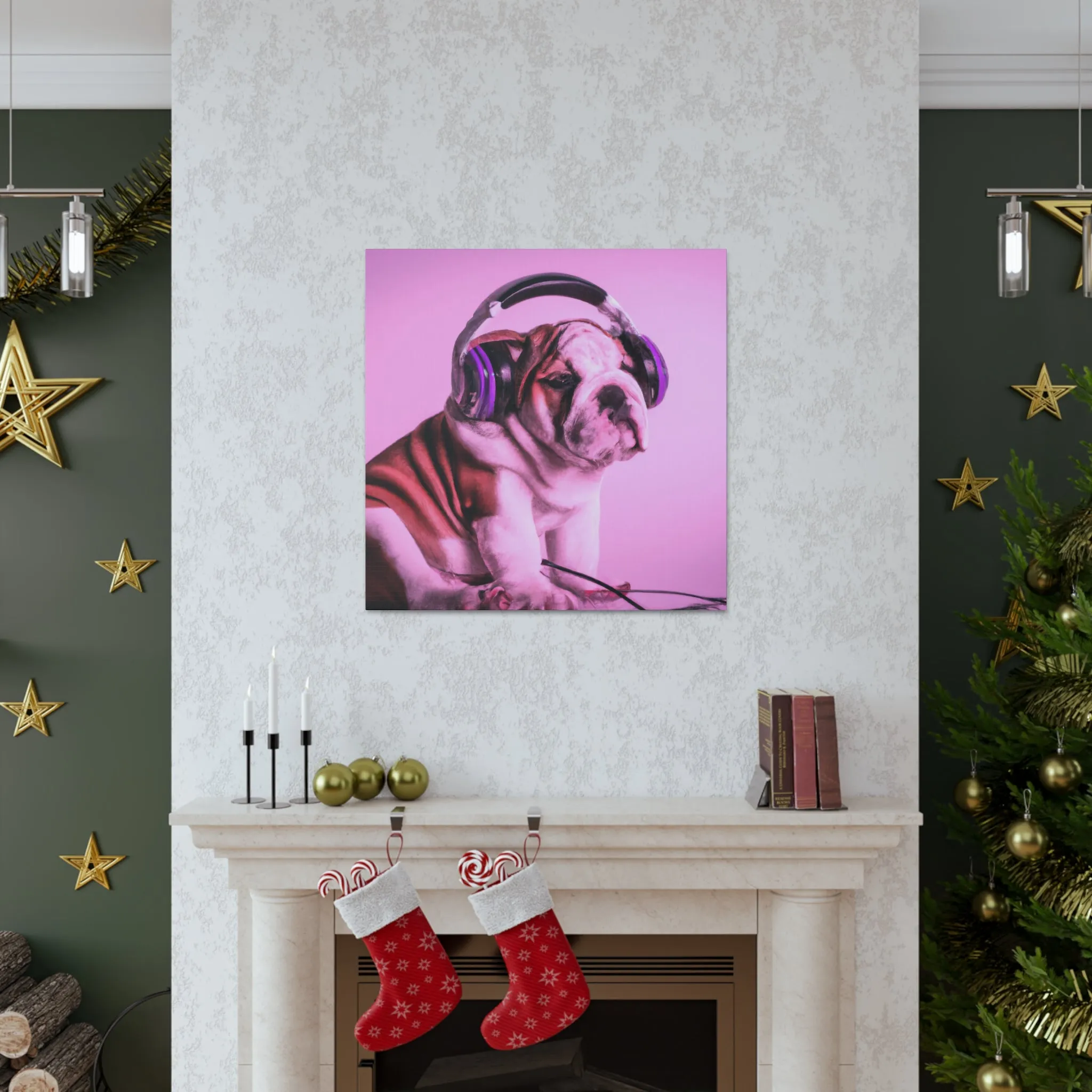 Lord Devon Edward Woodland - English Bulldog - Canvas