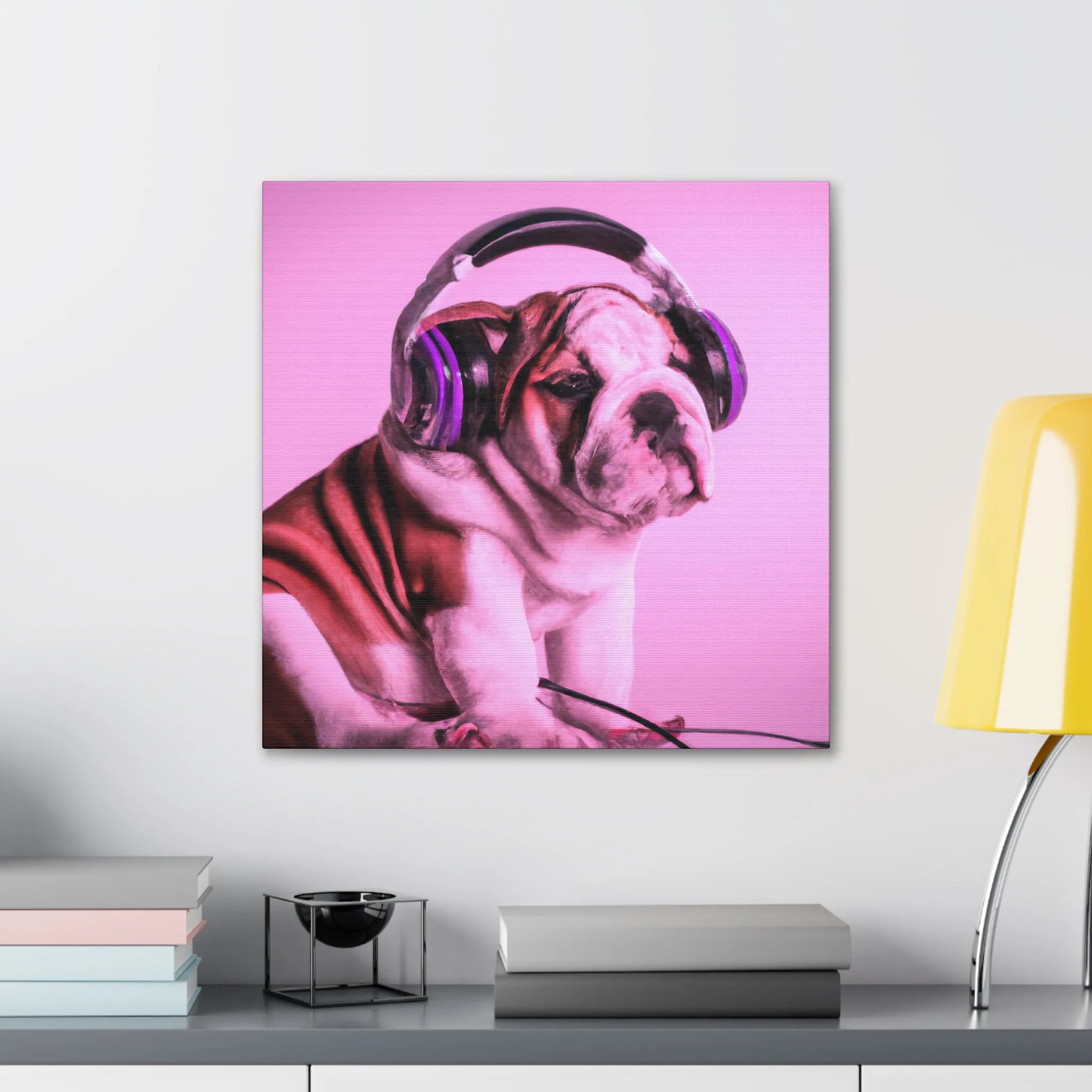 Lord Devon Edward Woodland - English Bulldog - Canvas