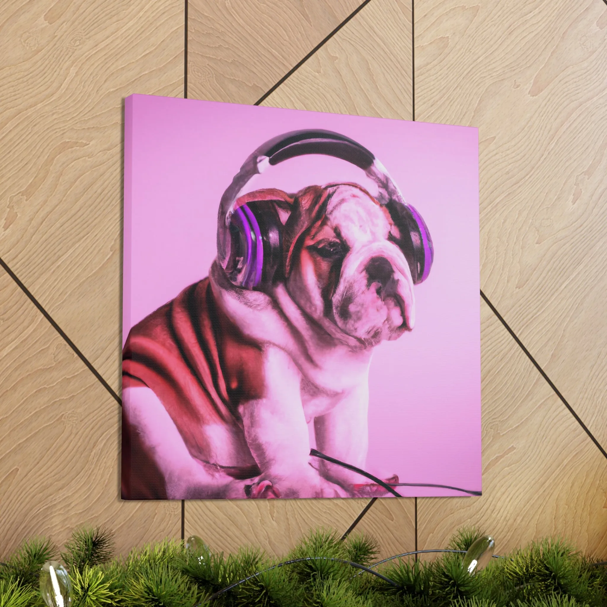 Lord Devon Edward Woodland - English Bulldog - Canvas
