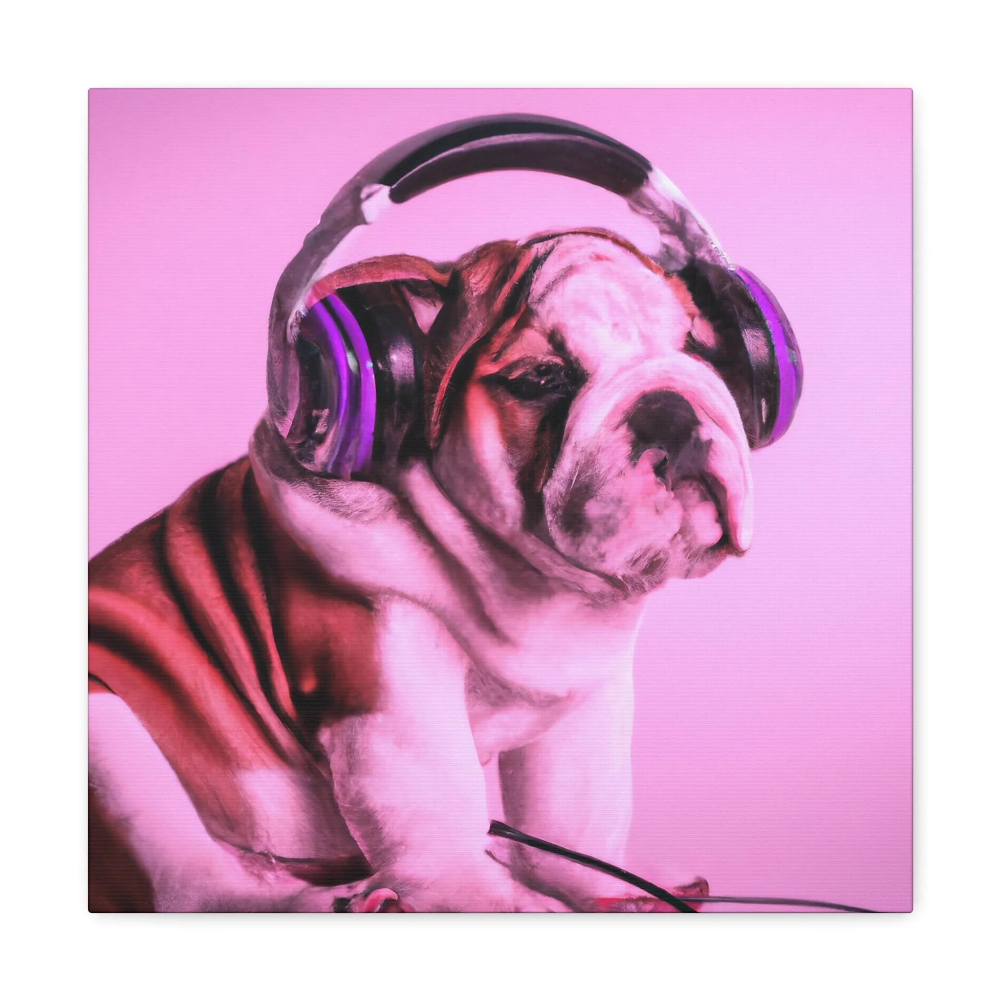 Lord Devon Edward Woodland - English Bulldog - Canvas
