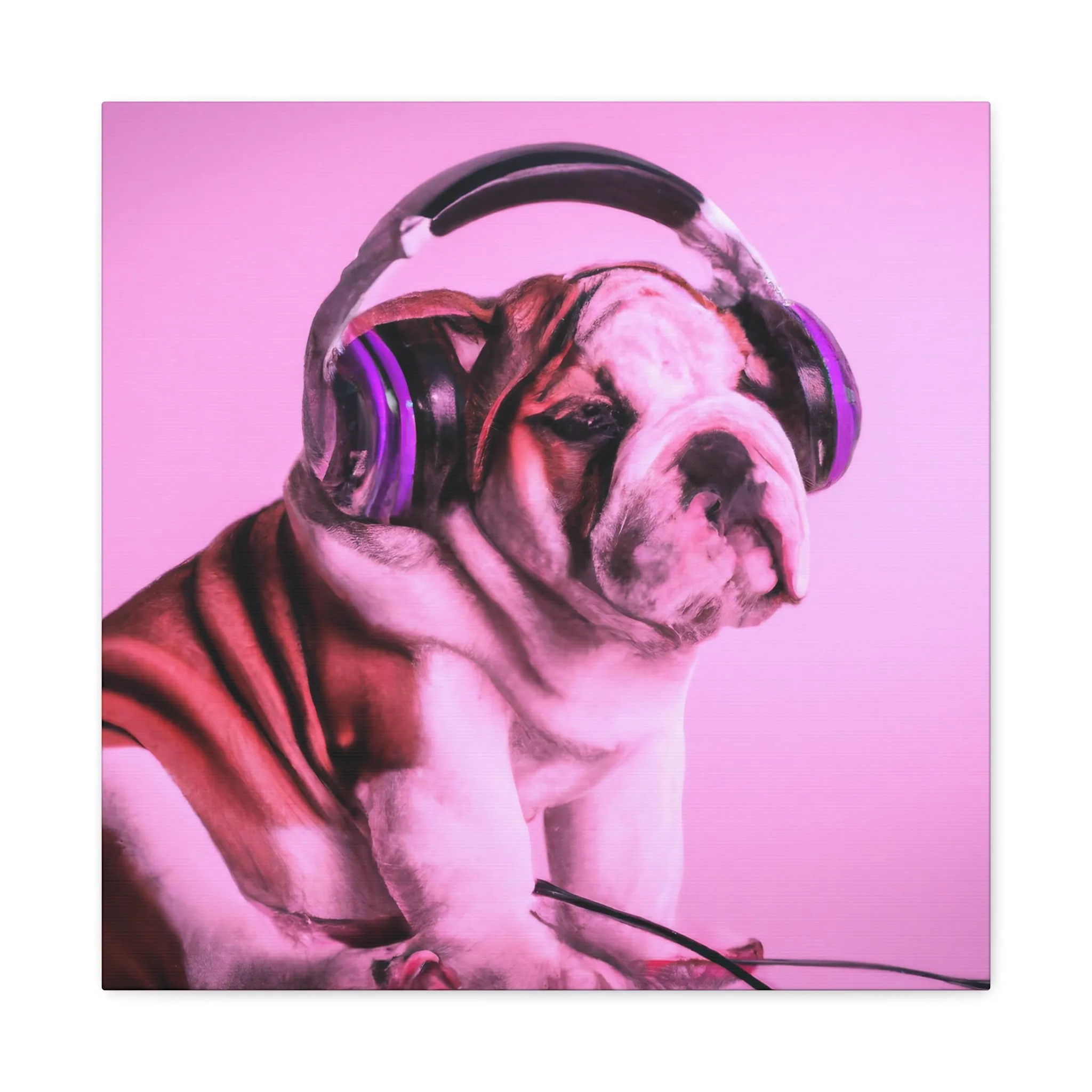 Lord Devon Edward Woodland - English Bulldog - Canvas