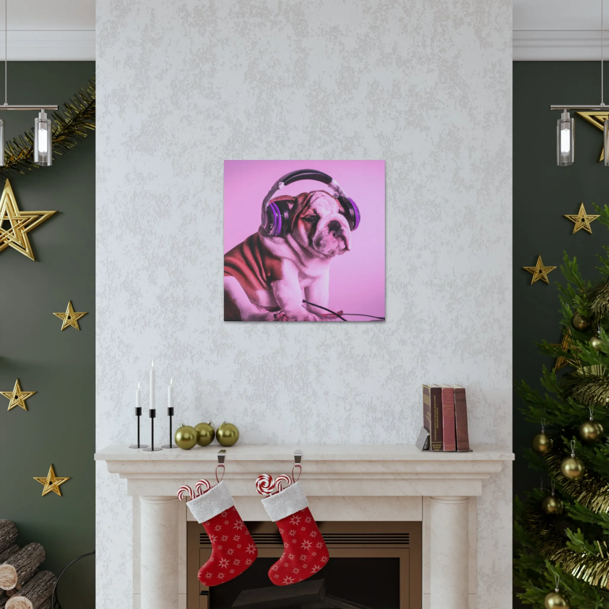 Lord Devon Edward Woodland - English Bulldog - Canvas