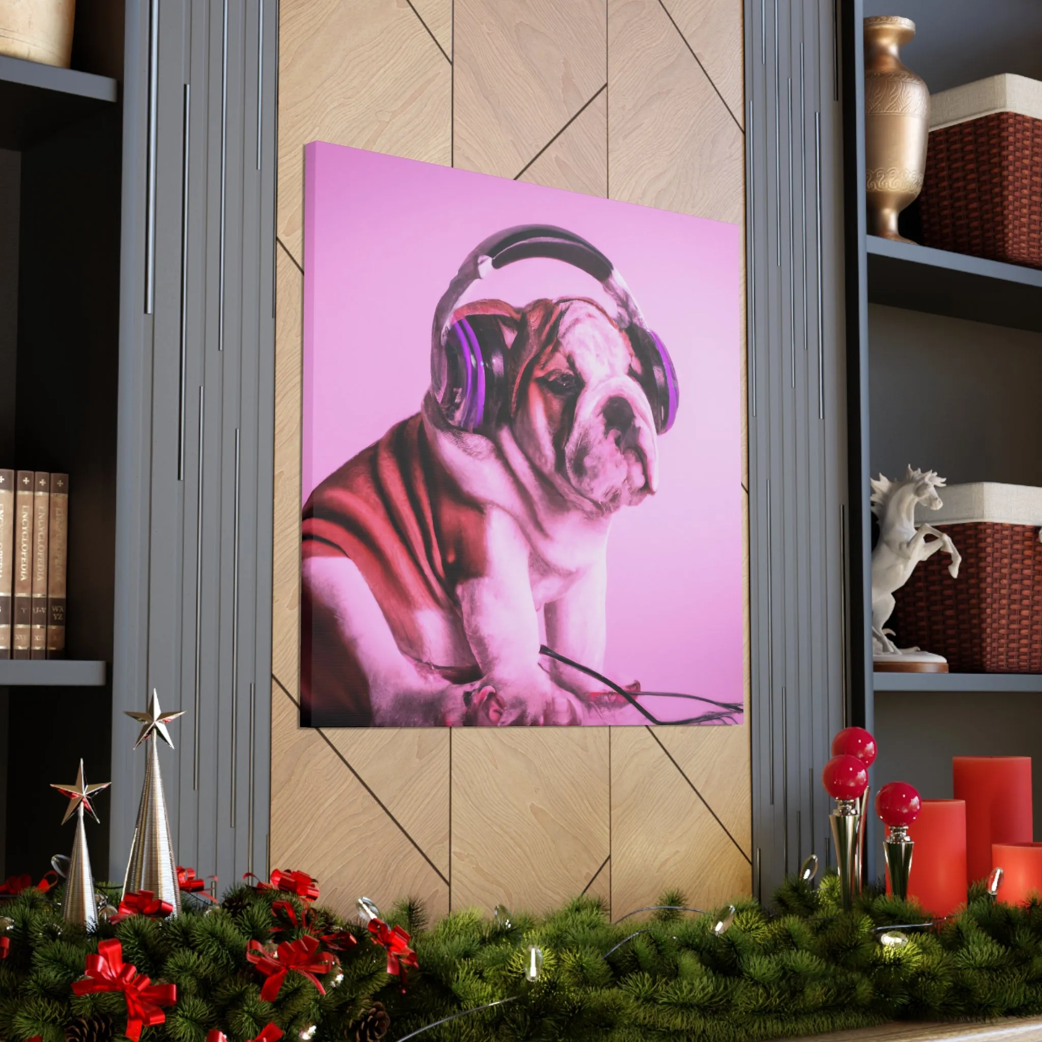 Lord Devon Edward Woodland - English Bulldog - Canvas
