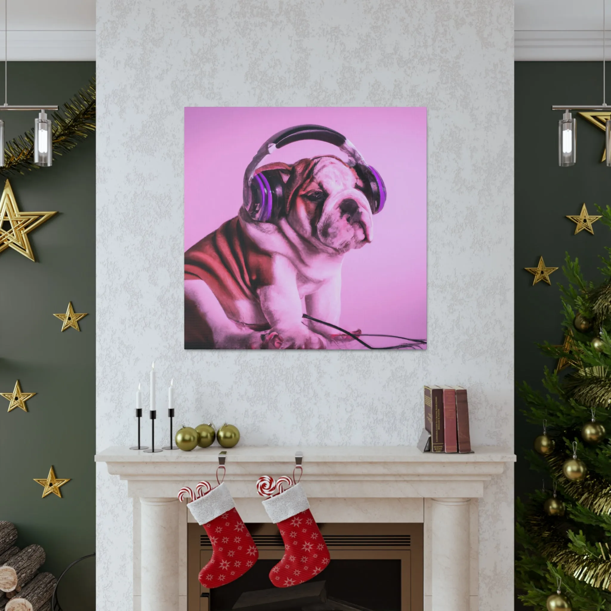 Lord Devon Edward Woodland - English Bulldog - Canvas