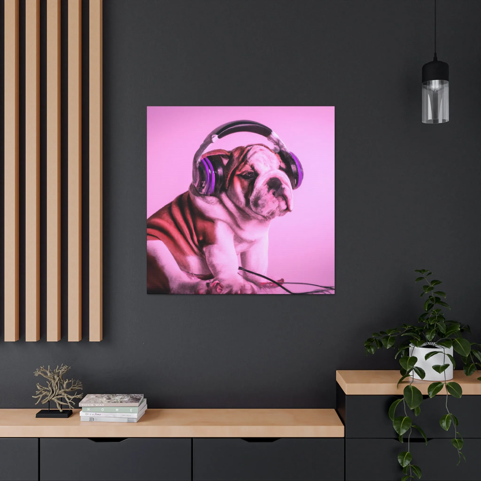 Lord Devon Edward Woodland - English Bulldog - Canvas