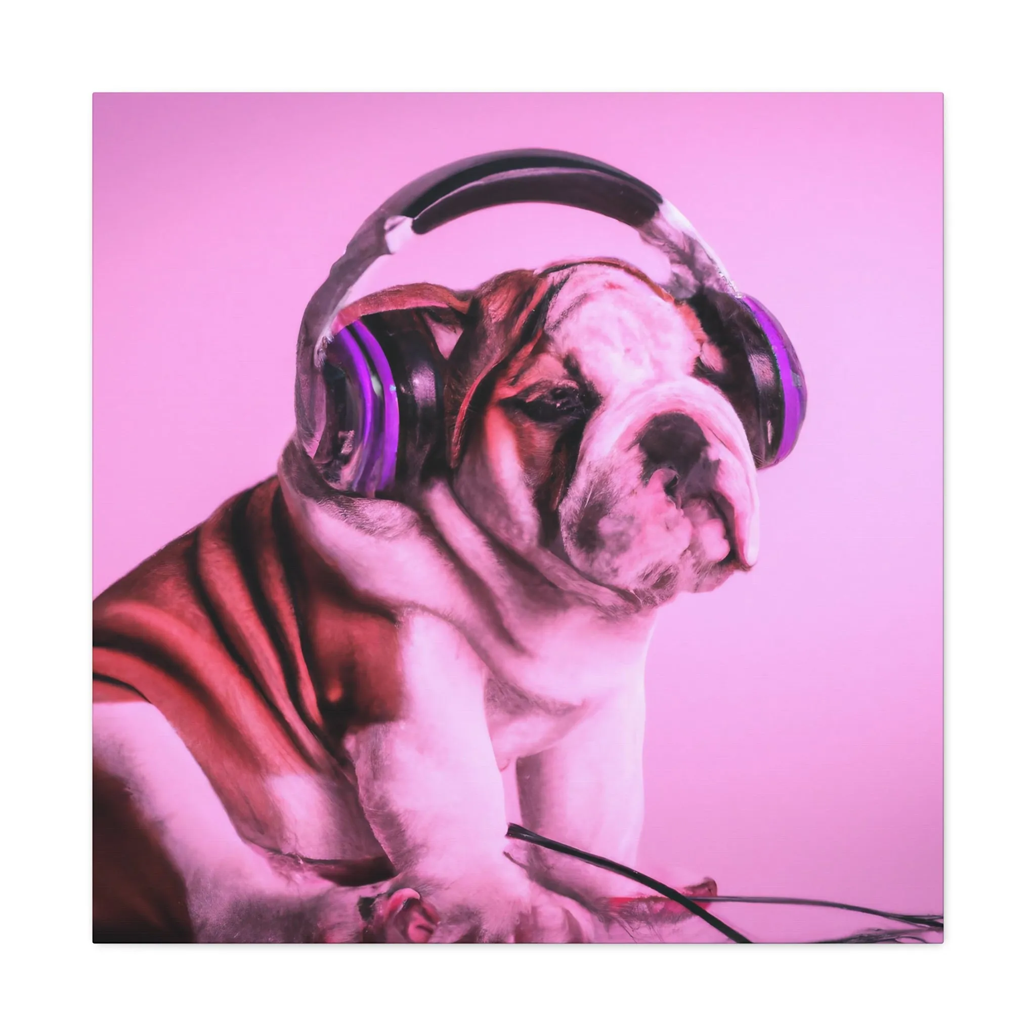 Lord Devon Edward Woodland - English Bulldog - Canvas