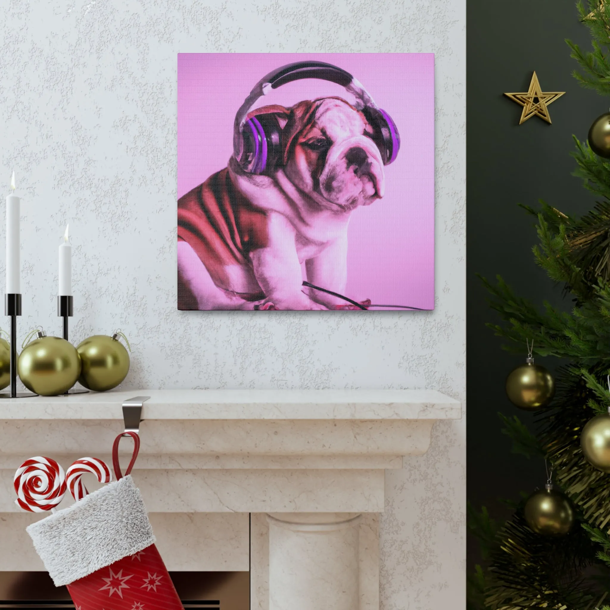 Lord Devon Edward Woodland - English Bulldog - Canvas