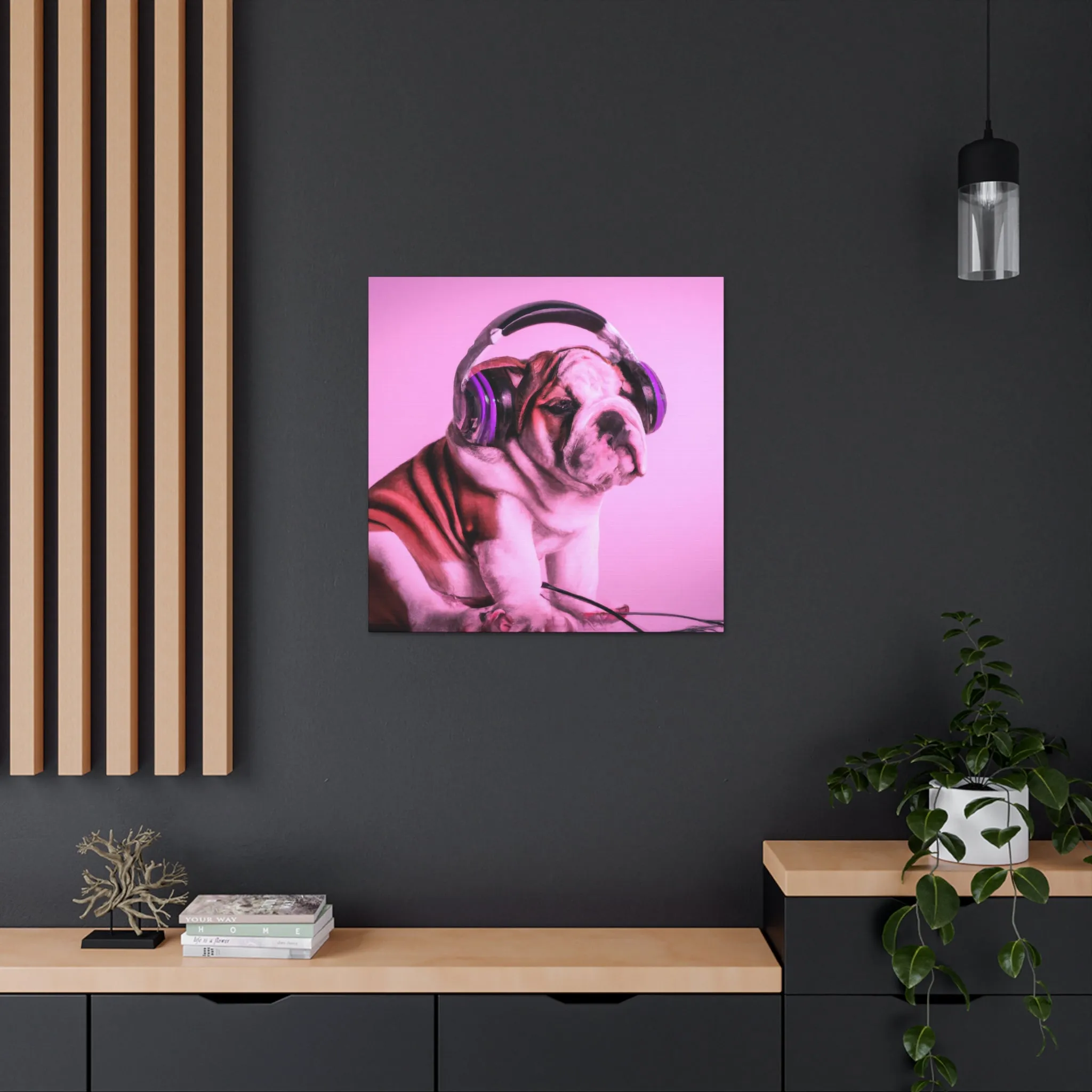 Lord Devon Edward Woodland - English Bulldog - Canvas
