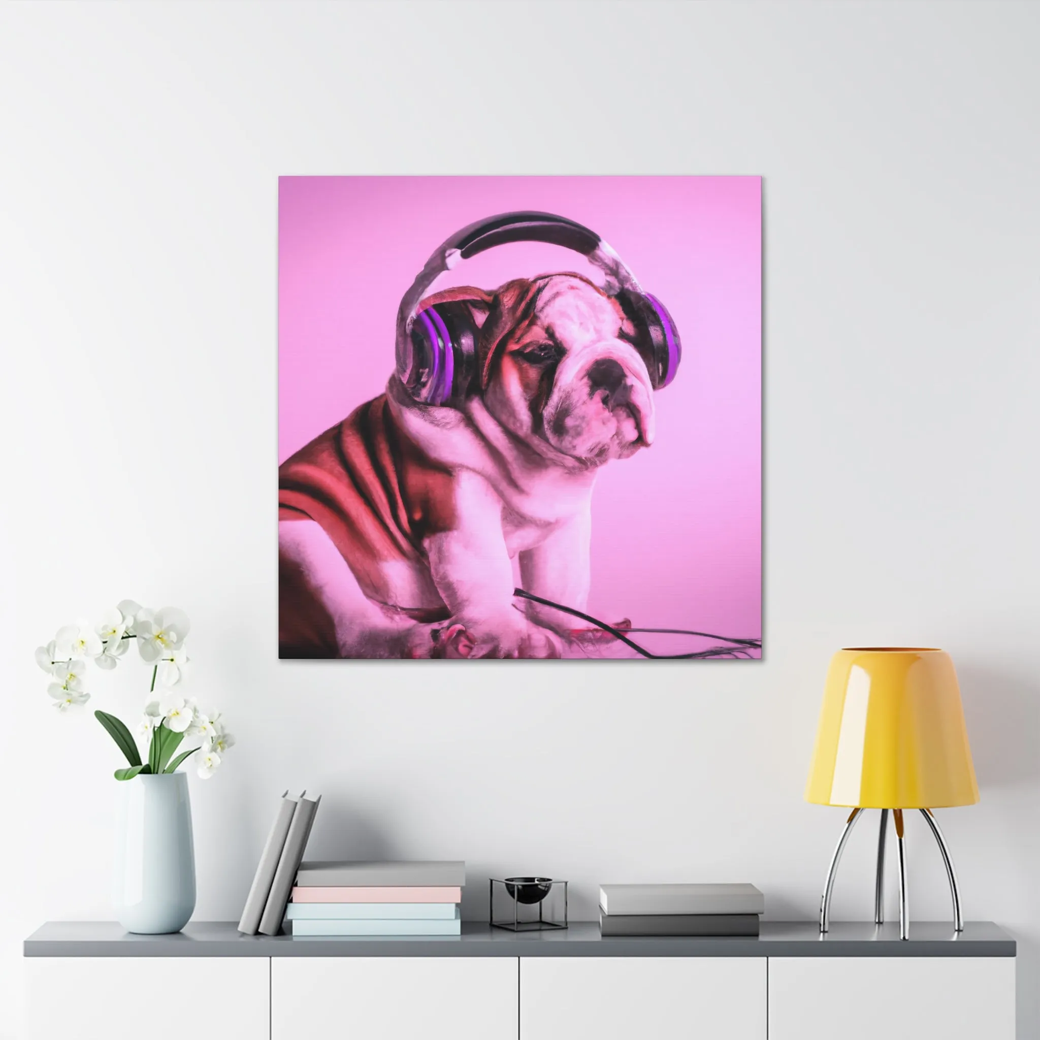 Lord Devon Edward Woodland - English Bulldog - Canvas