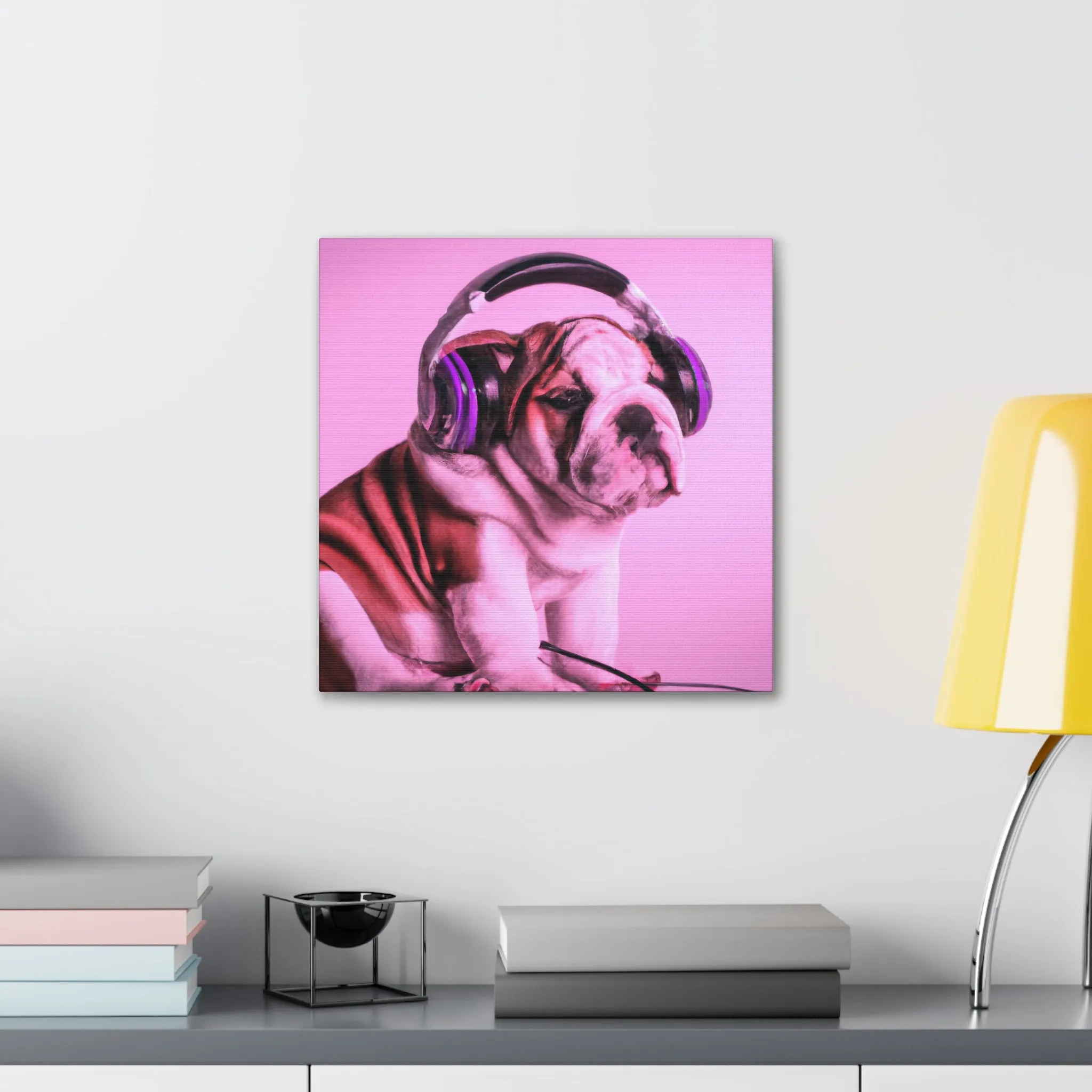 Lord Devon Edward Woodland - English Bulldog - Canvas