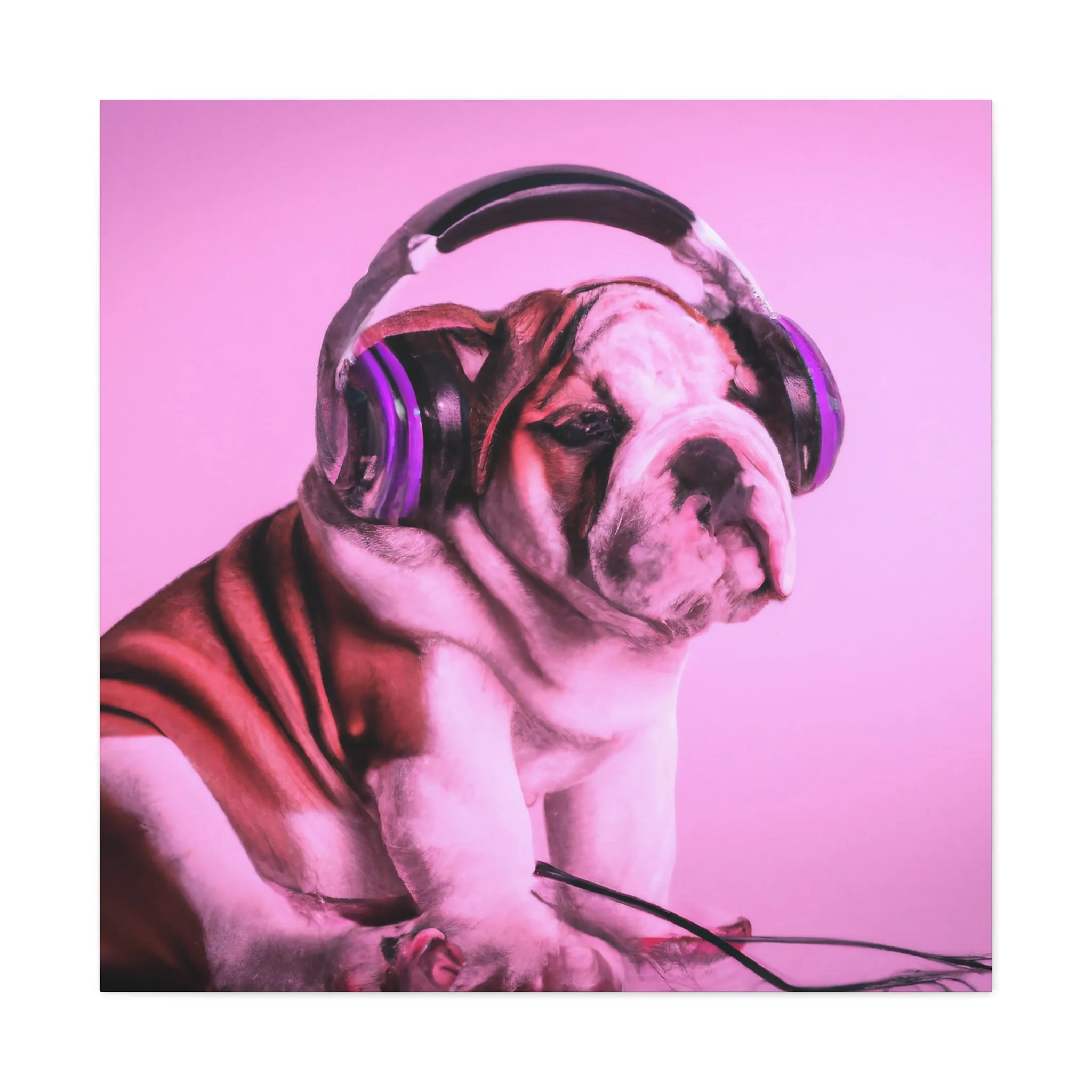 Lord Devon Edward Woodland - English Bulldog - Canvas