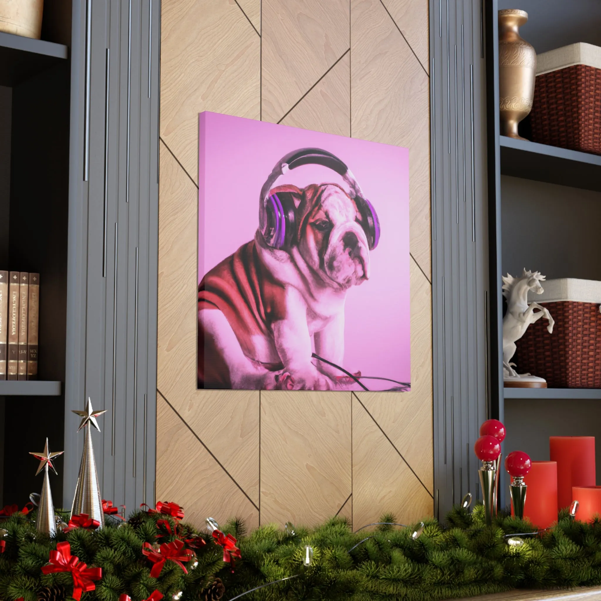 Lord Devon Edward Woodland - English Bulldog - Canvas