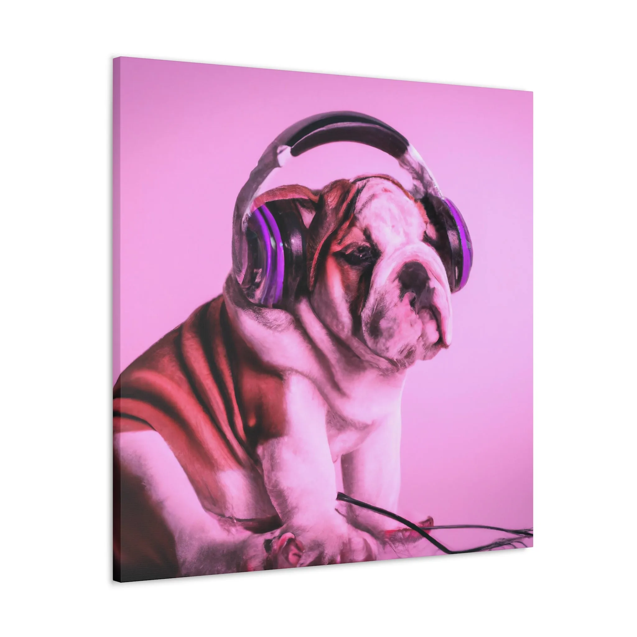 Lord Devon Edward Woodland - English Bulldog - Canvas