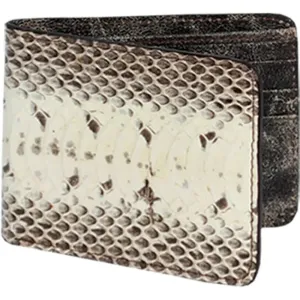 Los Altos CA16749 Natural Genuine Water Snake Wallet