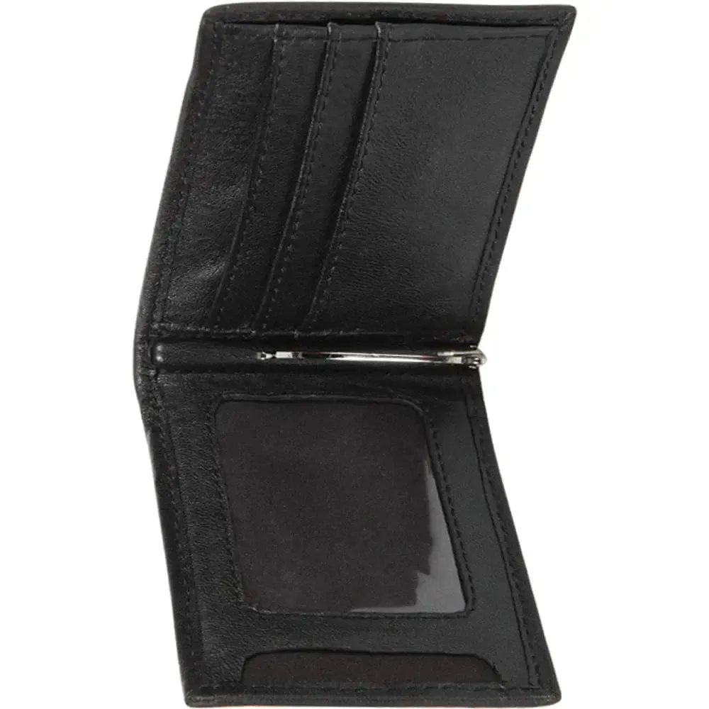 Los Altos CA48205 Black Genuine Caiman Wallet