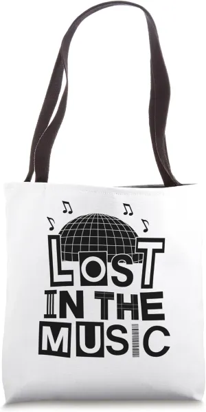 Lost In The Music Vintage 70’s Dancing Retro Dance Music Tote Bag
