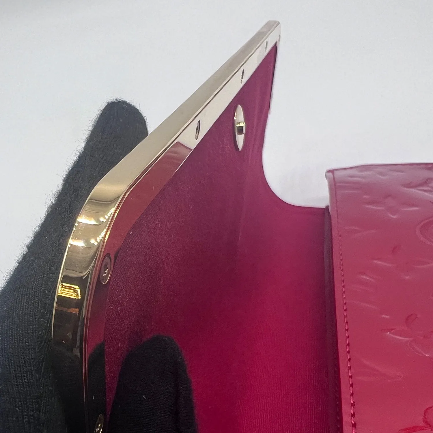 Louis Vuitton Rossmore Shoulder Bag in Red Monogram Vernis
