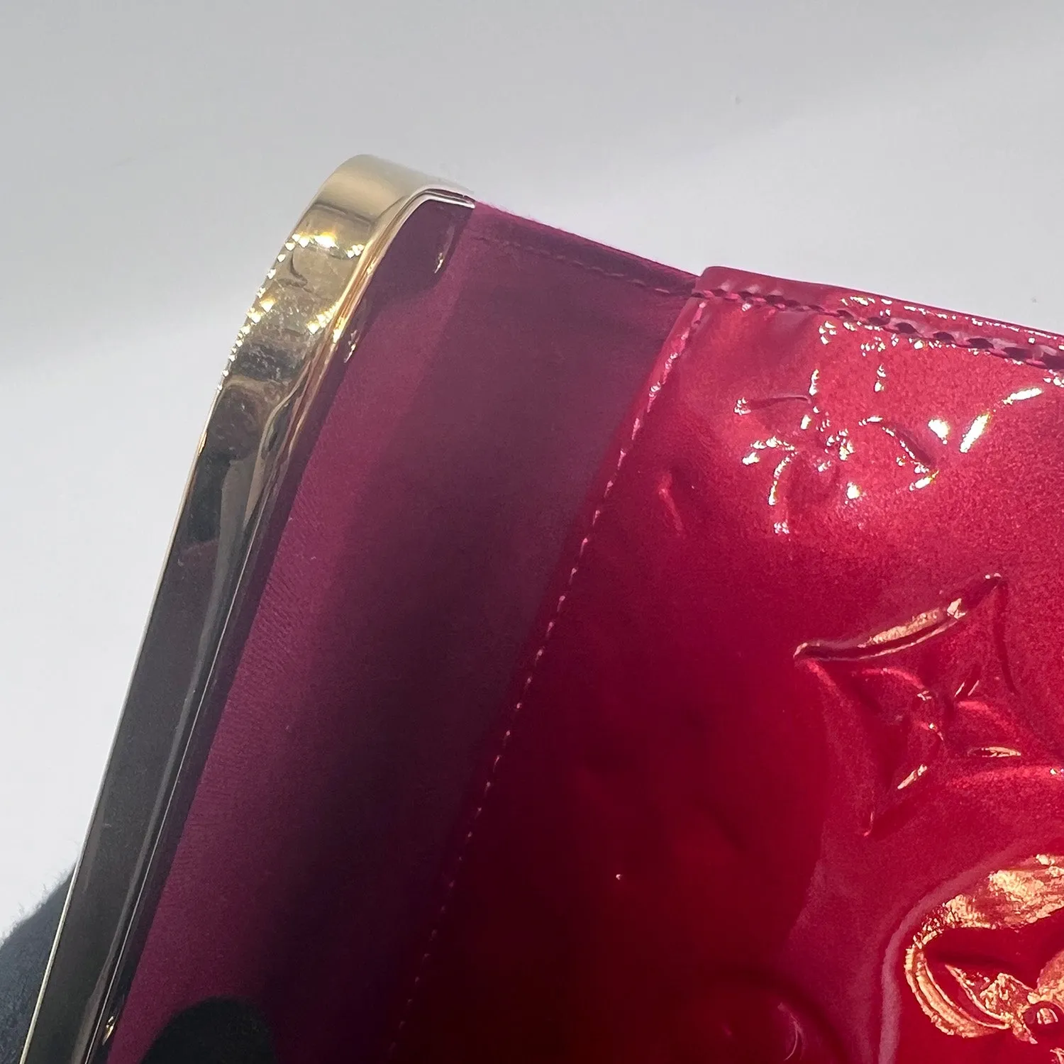 Louis Vuitton Rossmore Shoulder Bag in Red Monogram Vernis