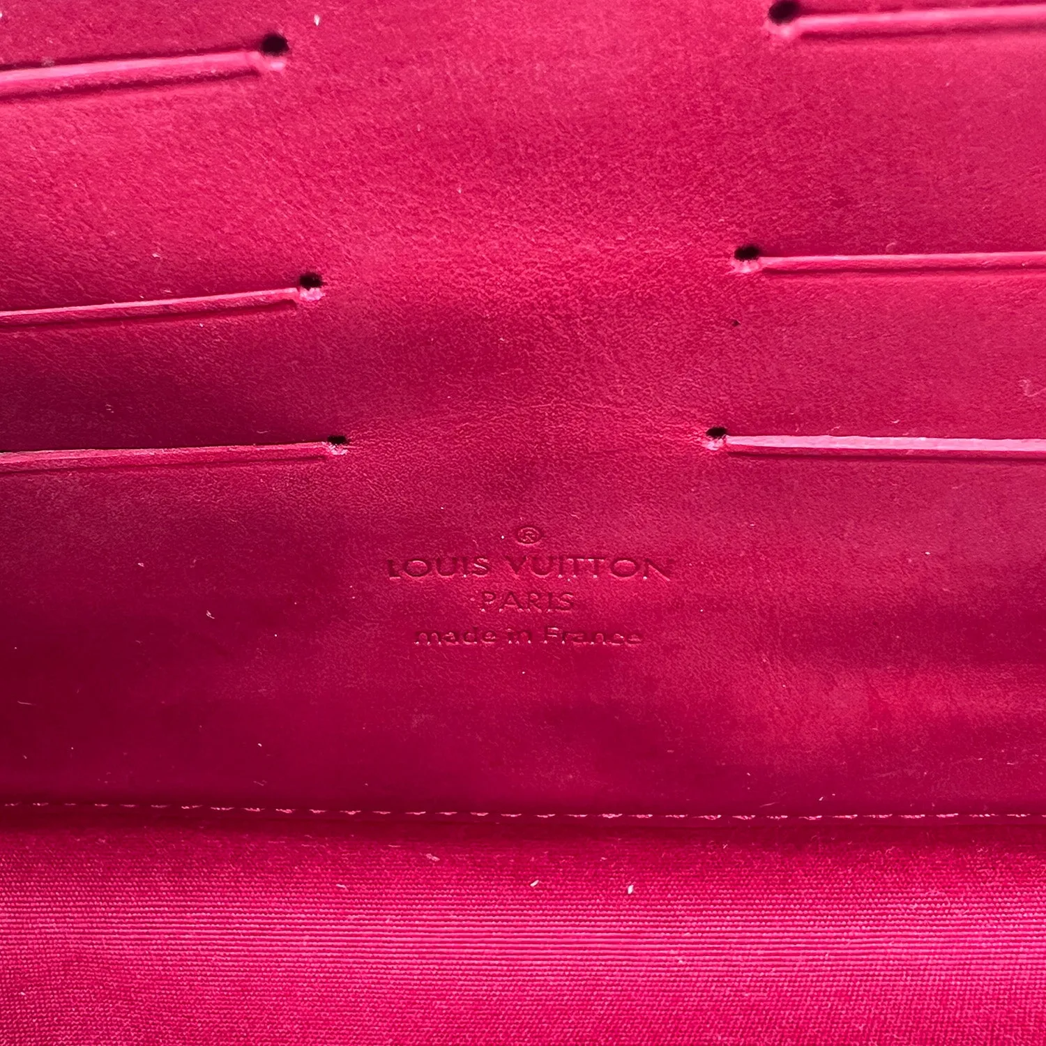 Louis Vuitton Rossmore Shoulder Bag in Red Monogram Vernis