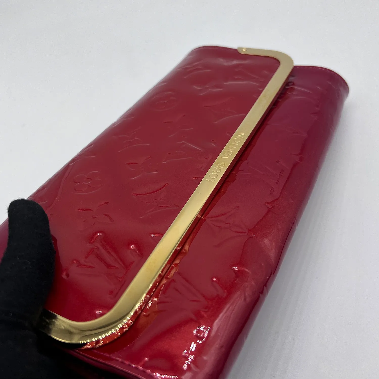 Louis Vuitton Rossmore Shoulder Bag in Red Monogram Vernis