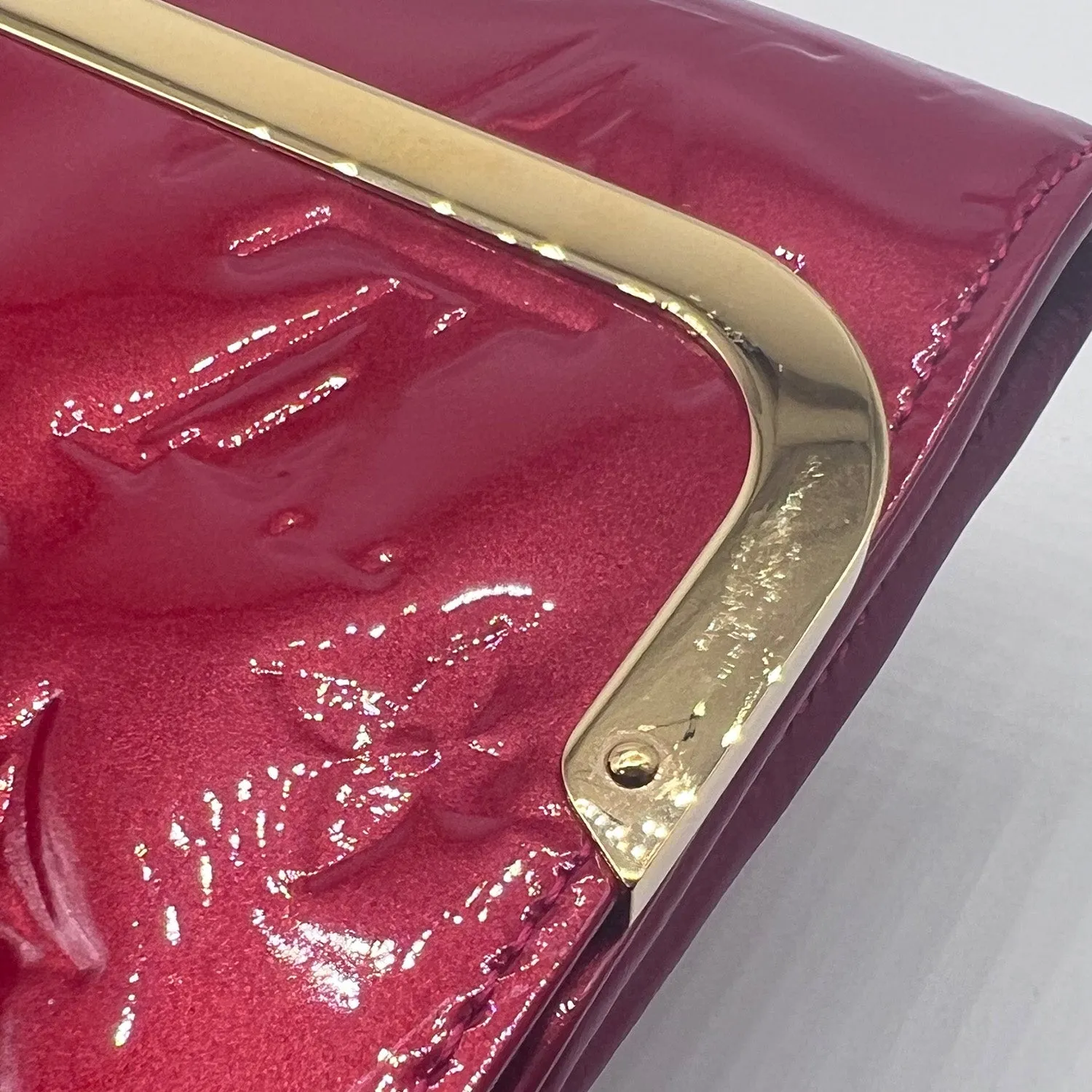 Louis Vuitton Rossmore Shoulder Bag in Red Monogram Vernis