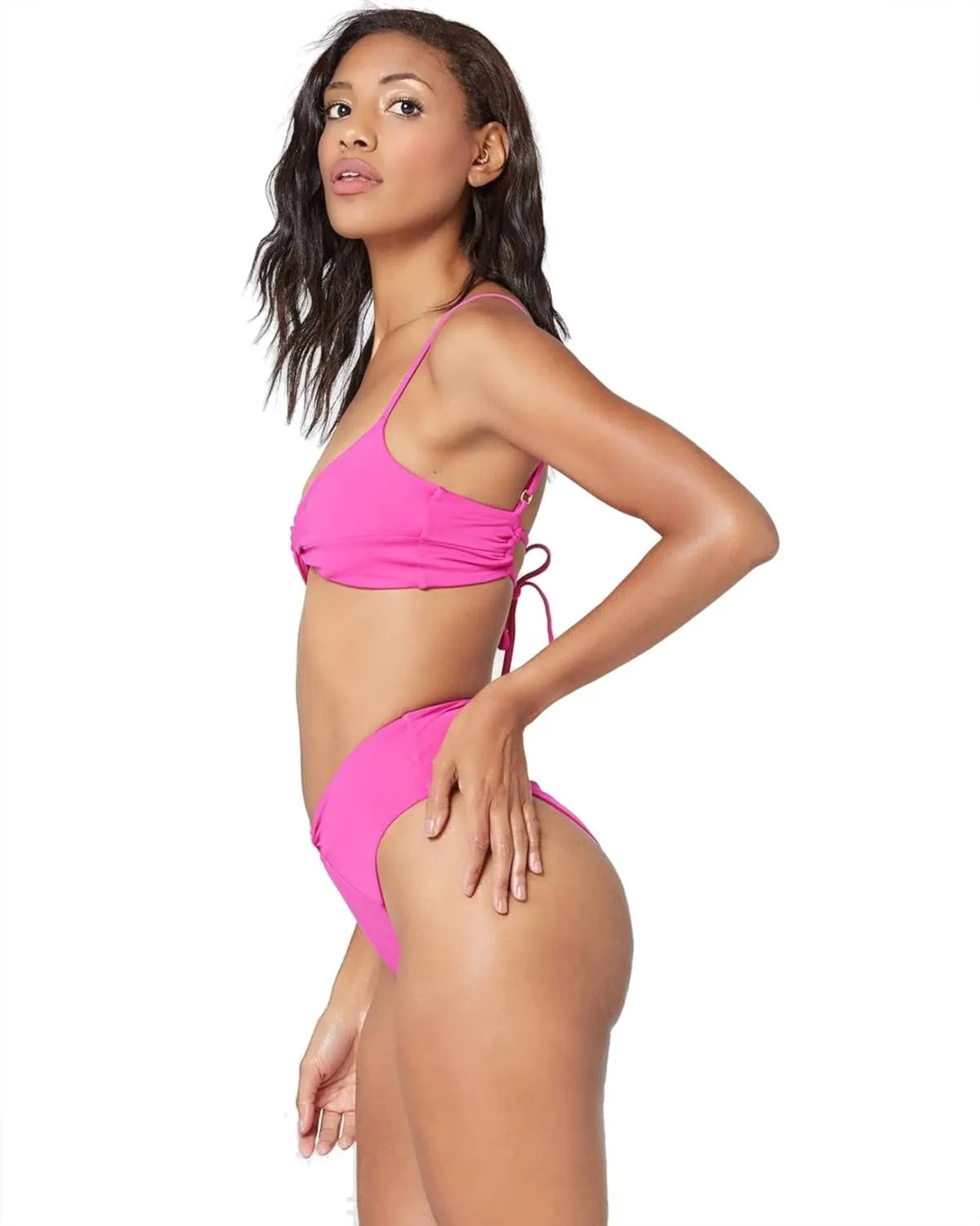 LSpace Ringo Bikini Top for Women - Adjustable Back Ties, Twist Front Detail, and Removeable Pads