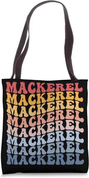 Mackerel Groovy Retro Fish Tote Bag