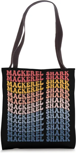 Mackerel Shark Groovy Retro Fish Tote Bag
