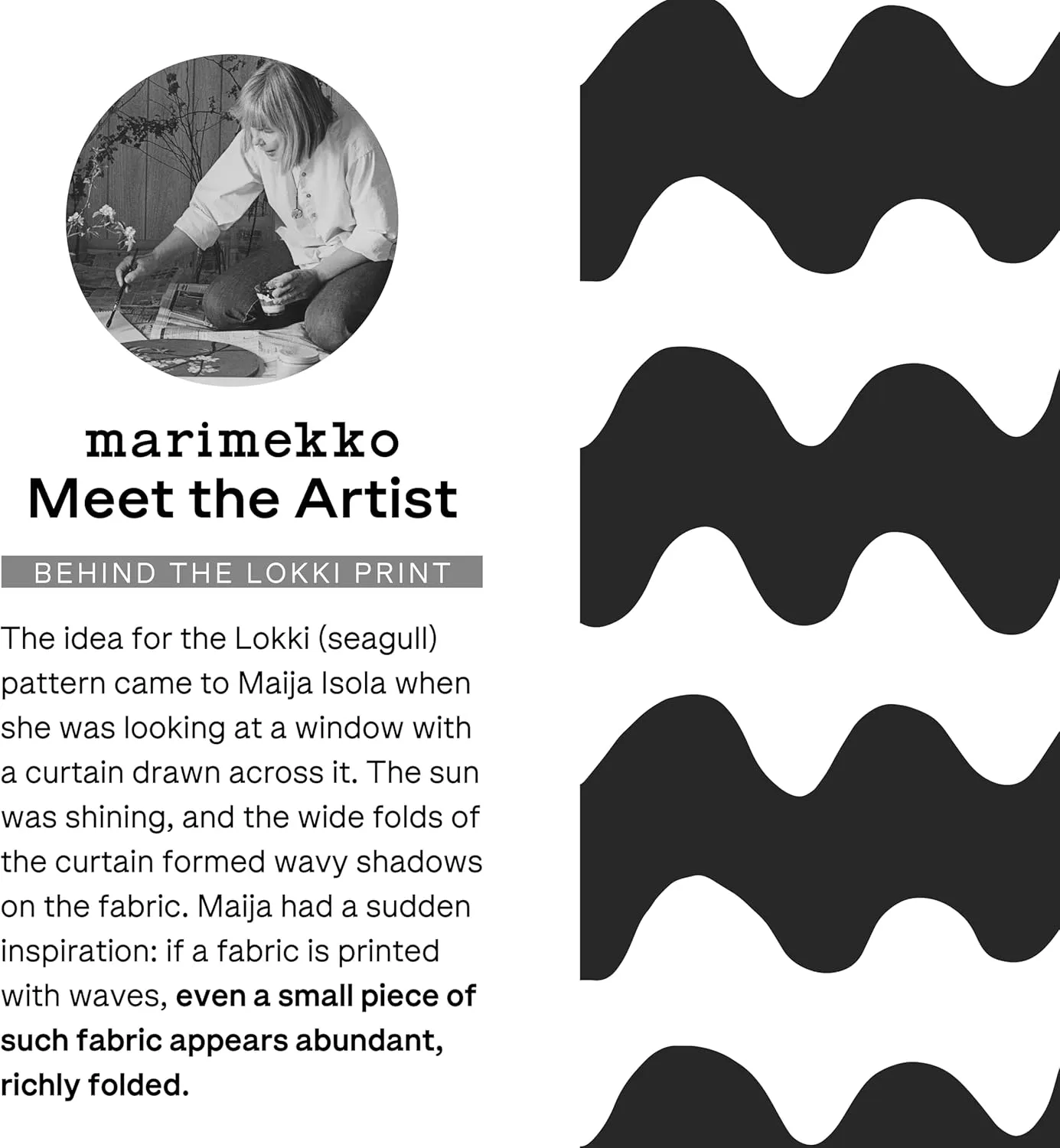 MARIMEKKO Lokki Large Cup (8.5oz) – Refine Your Kitchen Décor with Our White & Blue Dinnerware — Perfect Designer Cup Without Handle for Morning Brews and Cozy Evenings