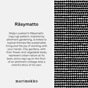 MARIMEKKO Oiva Räsymatto Bowl – Refine Your Kitchen Décor with Our Iconic Black and White Stoneware – Stylish & Classic Porcelain Bowls to Elevate Your Dining Experience (10oz)
