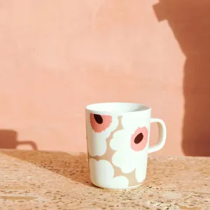 MARIMEKKO Oiva Unikko Mug – Refine Your Kitchen Décor with Our Iconic Floral Stoneware – Stylish Porcelain Coffee Mugs to Elevate Your Drinking Experience (8.8oz)