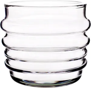 MARIMEKKO Sukat Makkaralla Glass Tumblers — Refine Your Kitchen Décor with Our Iconic Clear Glassware — Stylish & Mouth-Blown Drinking Glasses Set of 2 (7 oz)