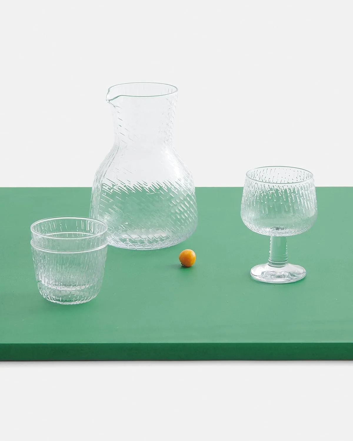 MARIMEKKO Syksy Glass Tumblers — Refine Your Kitchen Décor with Our Iconic Glassware — Stylish & Mouth-Blown Drinking Glasses Set of 2 (7 oz - 3.3” Diameter)