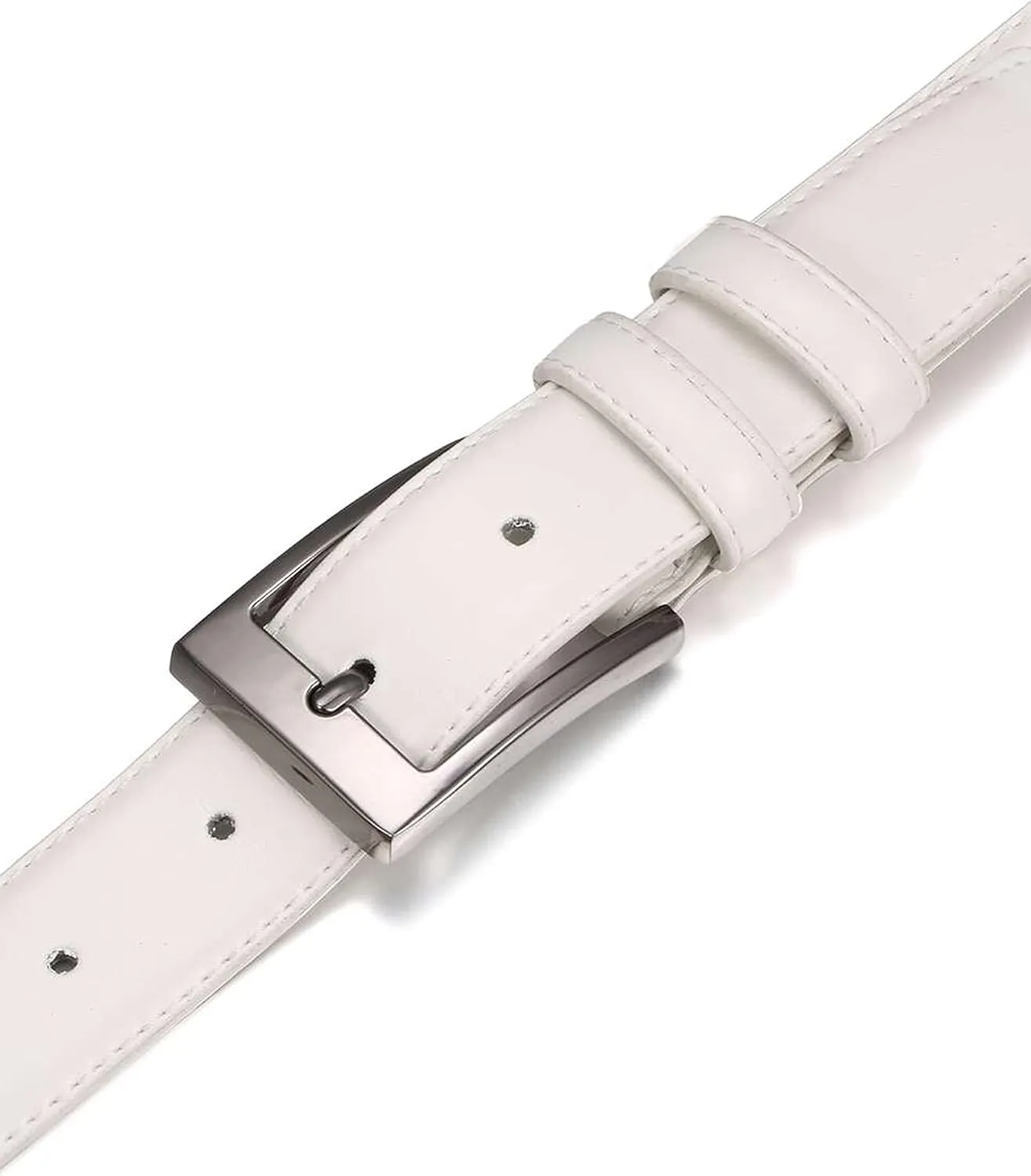 Marino’s Men Genuine Leather Dress Belt with Single Prong Buckle