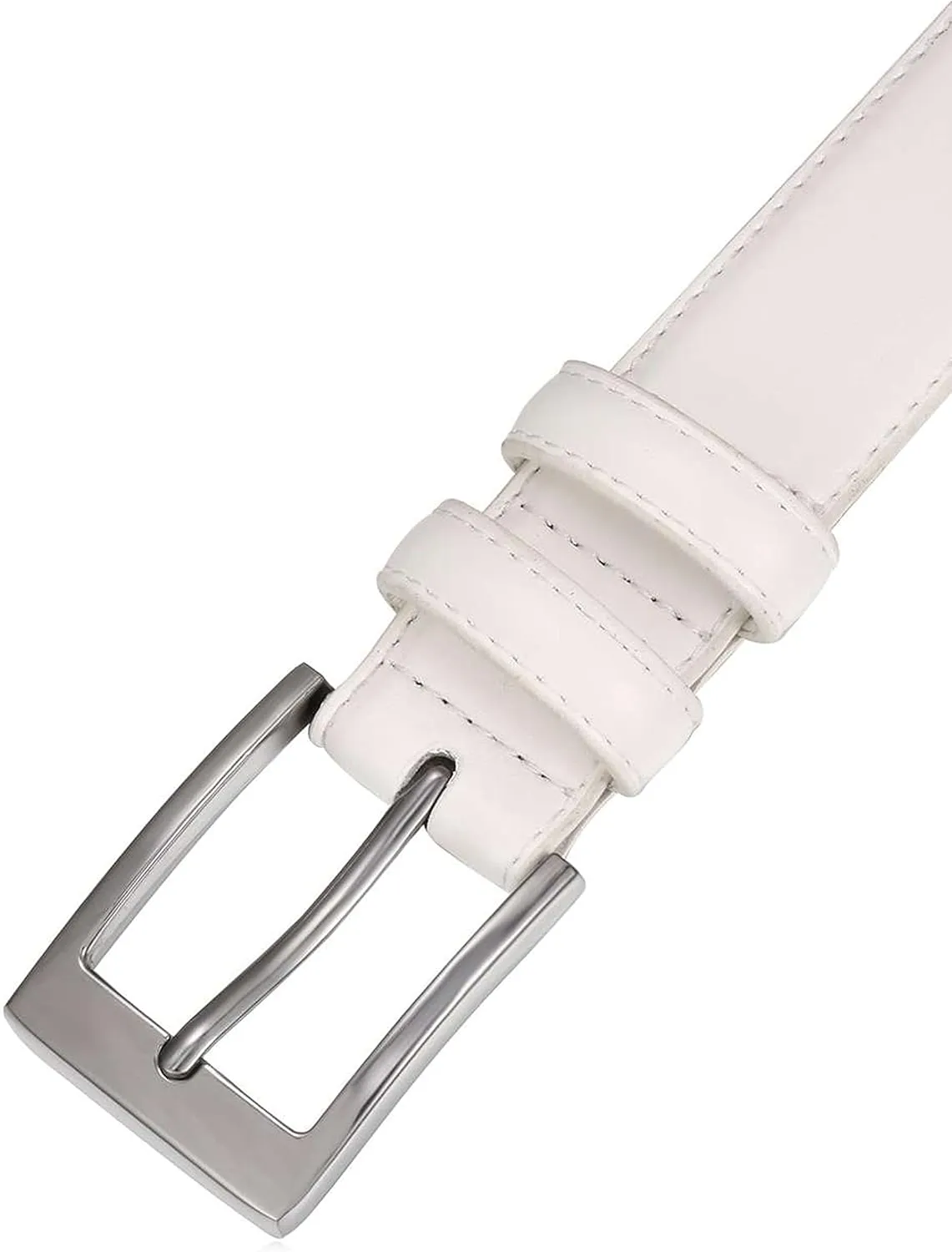Marino’s Men Genuine Leather Dress Belt with Single Prong Buckle