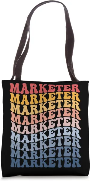 Marketer Groovy Retro Tote Bag