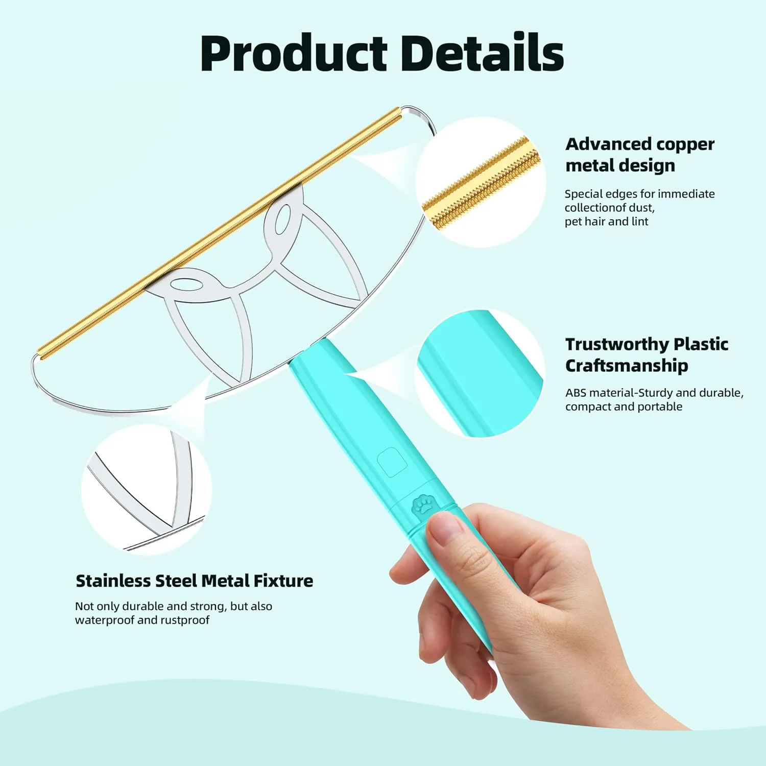 MAX & Pro LINTPLUS Pet Hair Remover Bundle-2-in-1 Adjustable & Fixed Handle Duo, Large   Compact Tools for Carpets, Furniture, Cars, and Tight Spaces