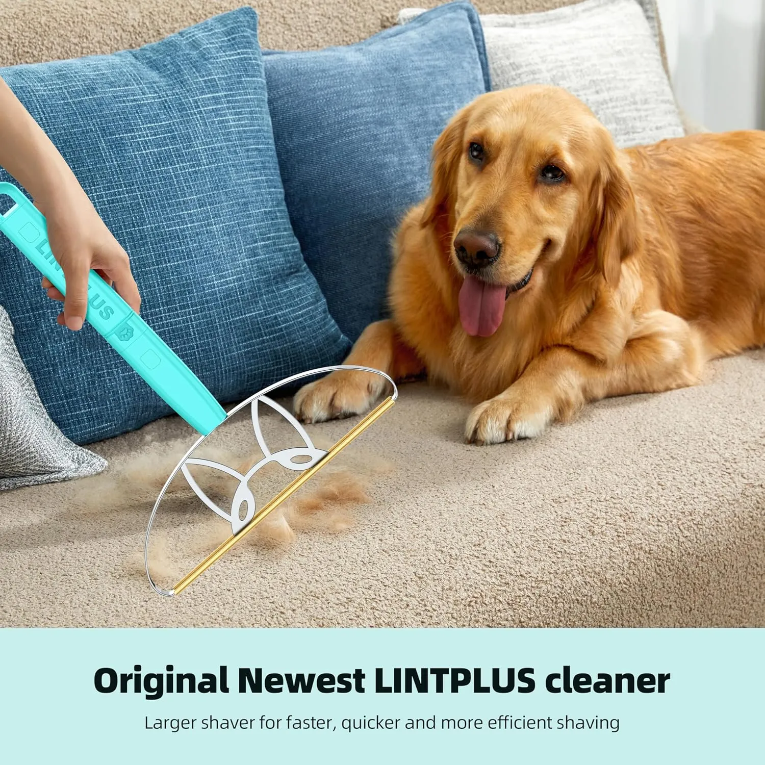 MAX & Pro LINTPLUS Pet Hair Remover Bundle-2-in-1 Adjustable & Fixed Handle Duo, Large   Compact Tools for Carpets, Furniture, Cars, and Tight Spaces