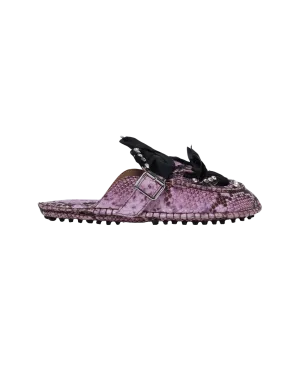 Medusa Snake Ribbon Mules
