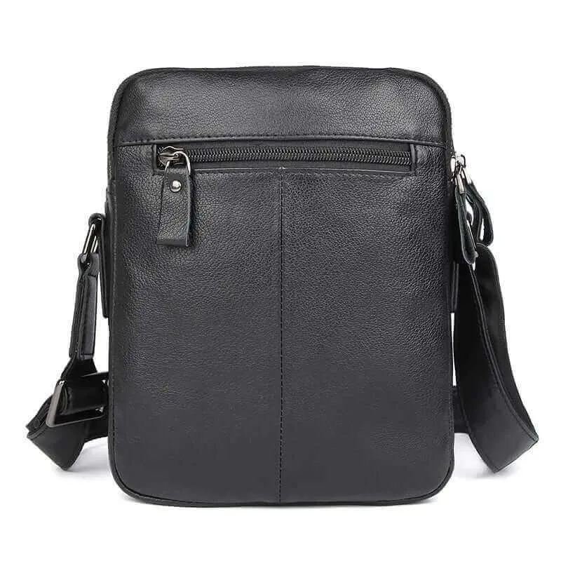 Men's Black Leather Crossbody Bag NZ | Shoulder Bag
