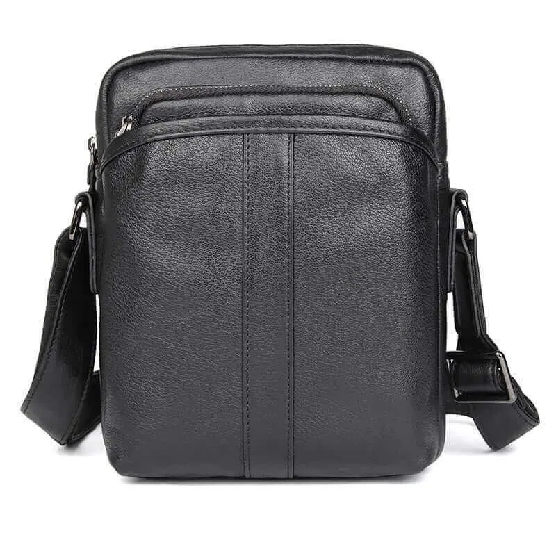 Men's Black Leather Crossbody Bag NZ | Shoulder Bag