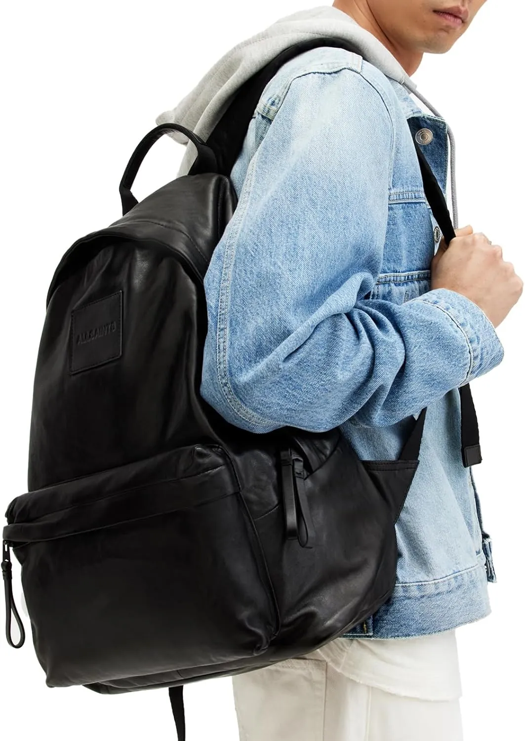 Men's Carabiner Backpack, Black, ONE Size