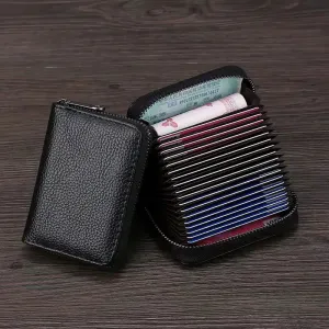 Men's Genuine Leather Business Card Wallet